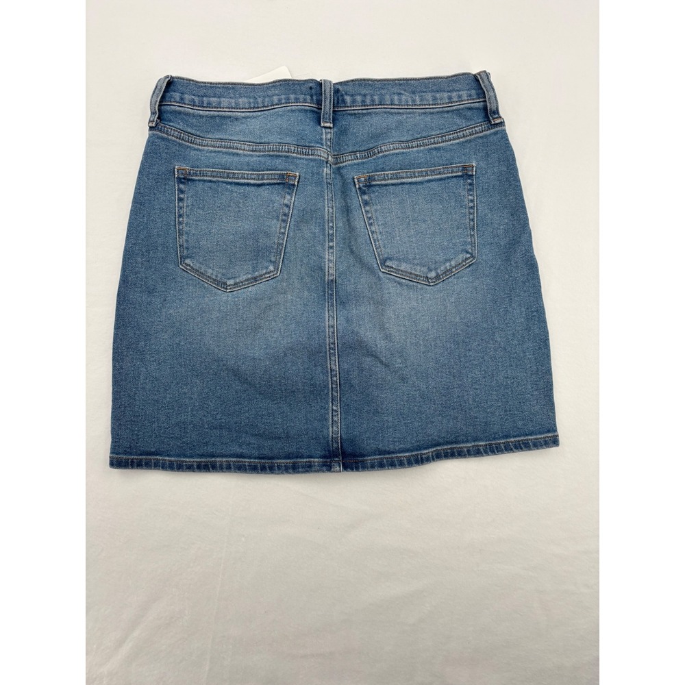 J.Crew Denim Mini Skirt Womens Size 4 Blue CH395 Casual High Rise Stretch Mini - Picture 3 of 9